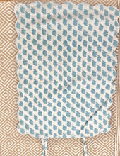 Load image into Gallery viewer, Block Print Boudoir Pillow - Baby Blue Hathi

