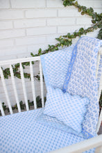 Load image into Gallery viewer, Block Print Boudoir Pillow - Baby Blue Hathi
