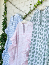 Load image into Gallery viewer, Ruffle Caftan - Mint Paisley
